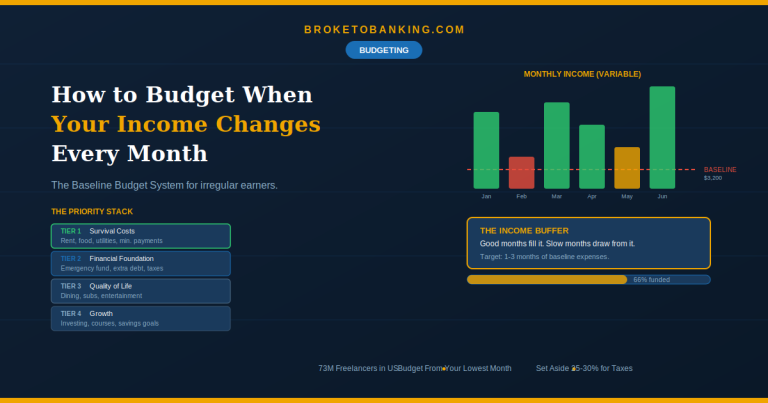 How to Budget When Your Income Changes Every Month (2026)