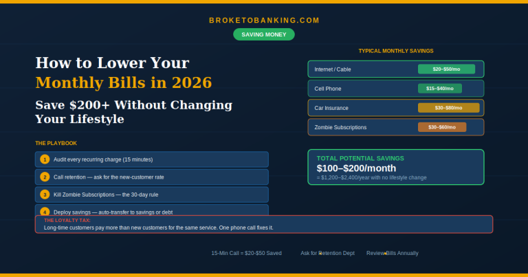 how to lower monthly bills