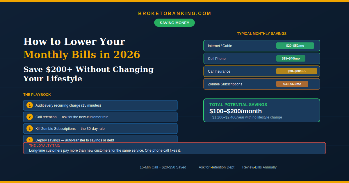 how to lower monthly bills
