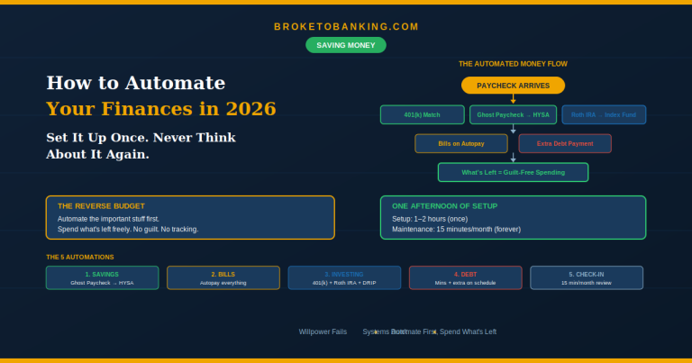 How to Automate Your Finances in 2026 (Set It Up Once, Never Think About It Again)